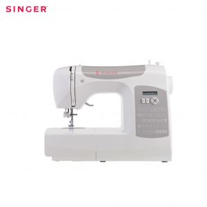 5205C(Grey) จักรกระเป๋าหิ้ว Computer 80 ลาย ขาว